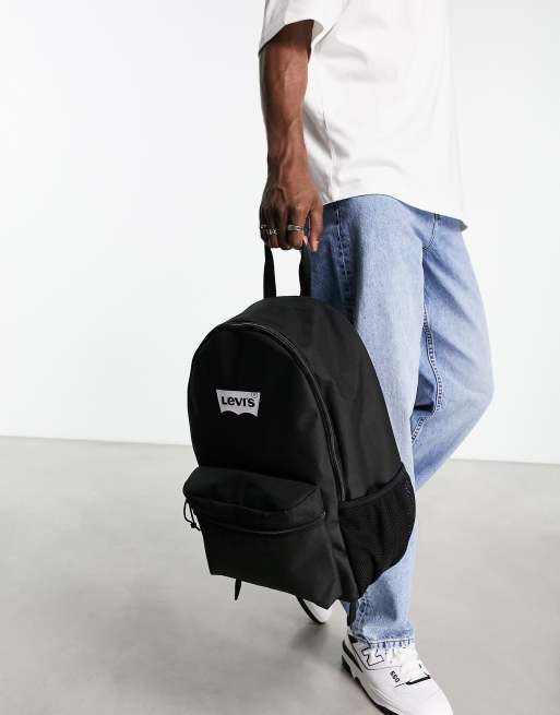 Levis black online backpack