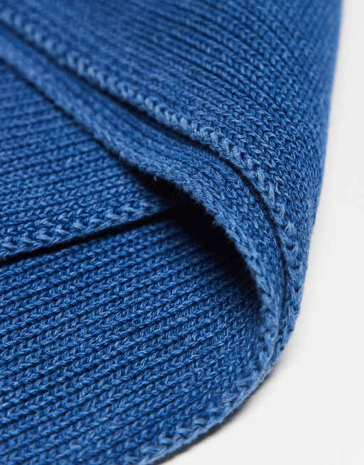 Levi's backpatch knit scarf in mid blue, 3 of 3