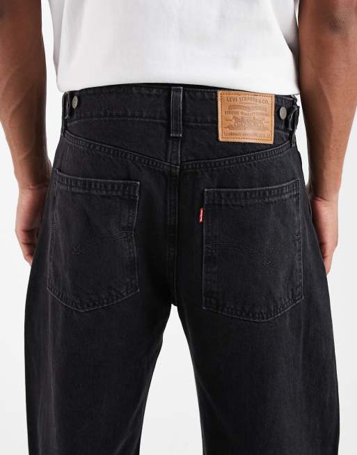 Levi's baggy barrel jeans in black , 4 of 5