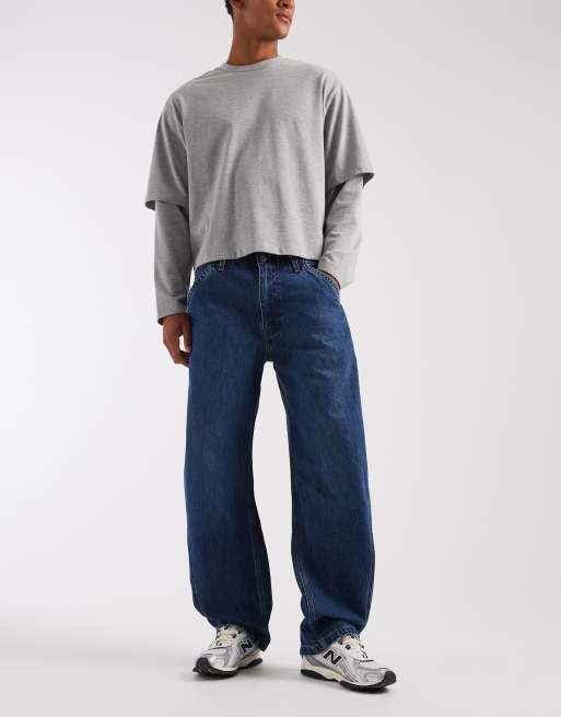 Levi's baggy barrel jeans in mid wash, 6 of 6