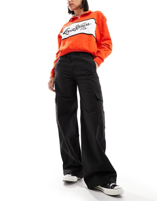 Levi's baggy cargo pants in black