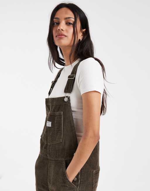 Levi's baggy cord dungerees in brown , 2 of 4