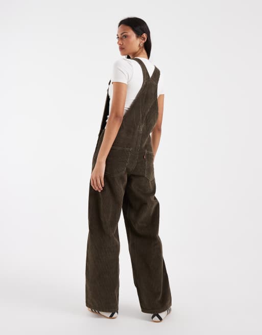 Levi's baggy cord dungerees in brown , 4 of 4
