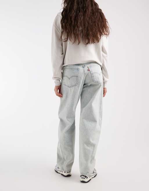 Levi's baggy Dad Barrel Jeans in heller Waschung, 3 von 5