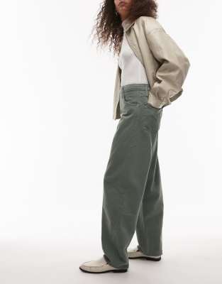 Levi's Baggy Dad Barrel Jeans In Green