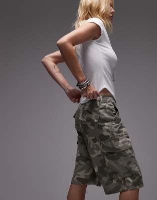 Levi's Baggy Dad Cargo Shorts In Gray