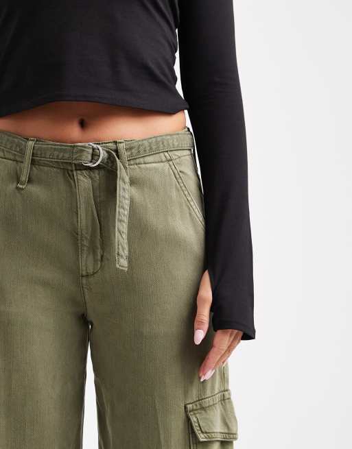 Levi's baggy dad cargo trousers in khaki, 5 of 5