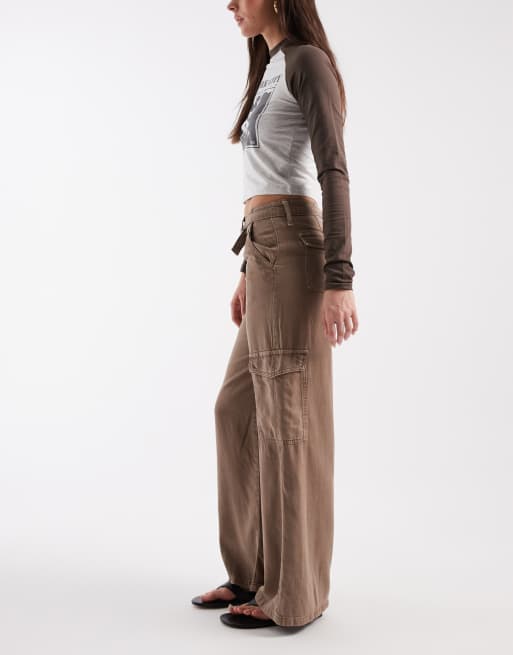 Levi's baggy dad cargos in brown, 2 of 5