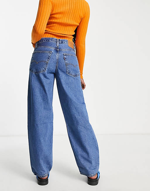 Levi's baggy dad jean in mid wash blue | ASOS