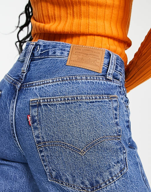 Levi's baggy dad jean in mid wash blue | ASOS