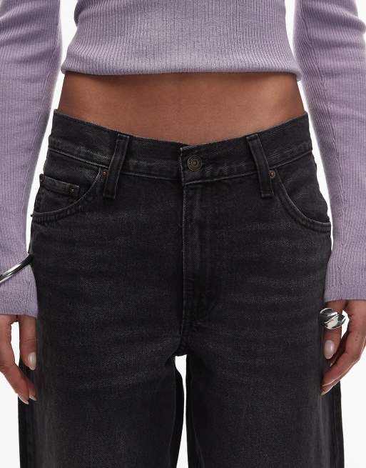 Levi's baggy dad jeans in gewassen zwart, 5 van 5