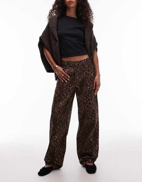 Levi's baggy dad jeans in leopard print - view 1