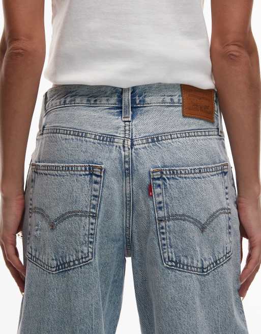 Levi's baggy dad jeans in lichtblauw, 4 van 5