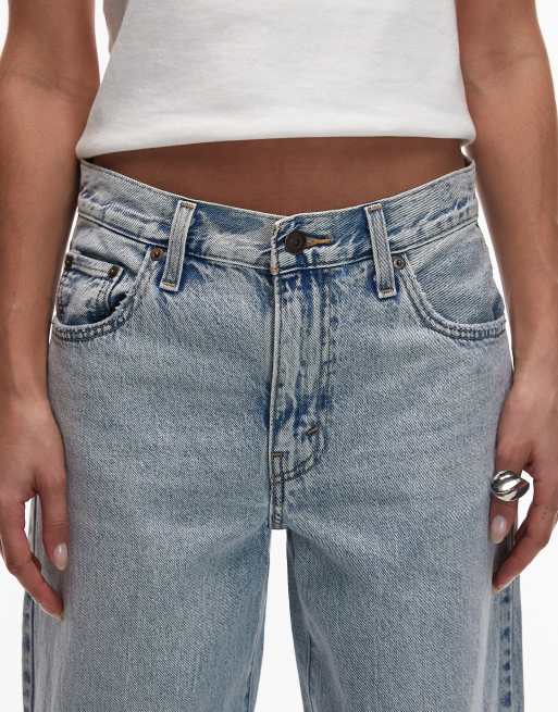 Levi's baggy dad jeans in lichtblauw, 5 van 5