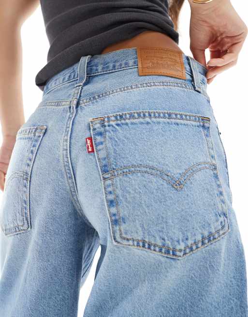 Levi's - Baggy dad-jorts i mellemvasket denim, 5 af 5