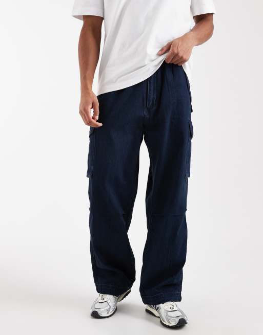 Levi's baggy field cargo trousers in indigo, 2 of 5