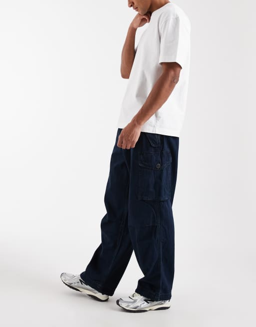 Levi's baggy field cargo trousers in indigo, 3 of 5