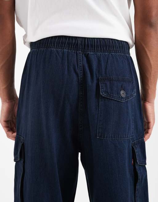 Levi's baggy field cargo trousers in indigo, 4 of 5