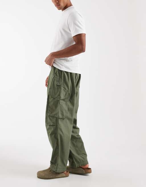 Levi's baggy field cargo trousers in khaki, 3 of 5