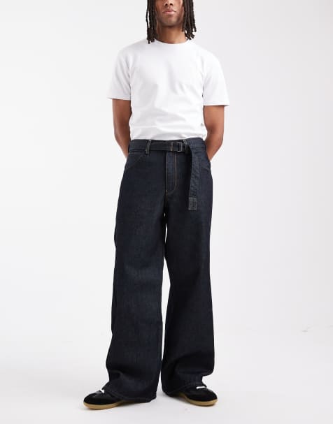 Levi's - Baggy jeans i forvasket sort med snoet detalje - view 1