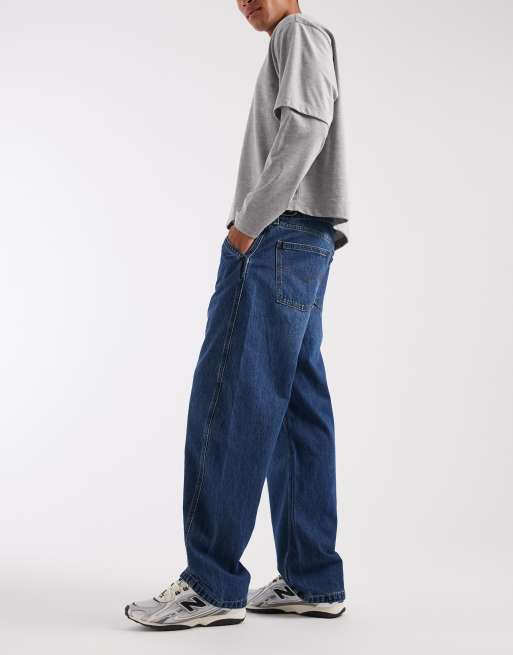 Levi's - Baggy jeans met ballonpijpen in donkerblauw , 3 van 5