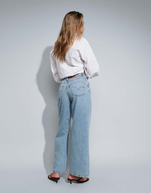 Levi's baggy jeans met trekkoord in lichte wassing, 5 van 5