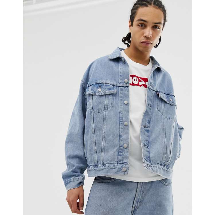 Levi's baggy denim trucker jacket clearance