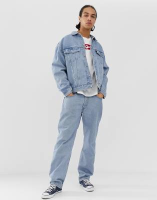 levi's patchwork baggy trucker