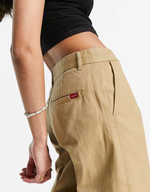 Levi khaki 2025 pants womens