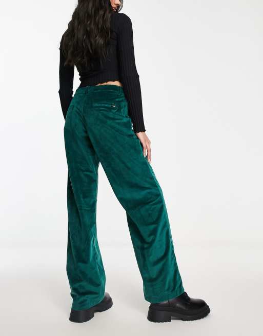 Velvet loose sale pants