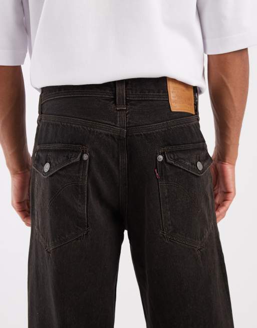 Levi's baggy Wide-Leg-Jeans in Schwarz, 5 von 5