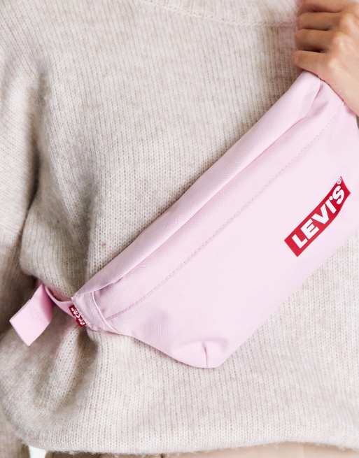 Levi's banana sling bag in light pink