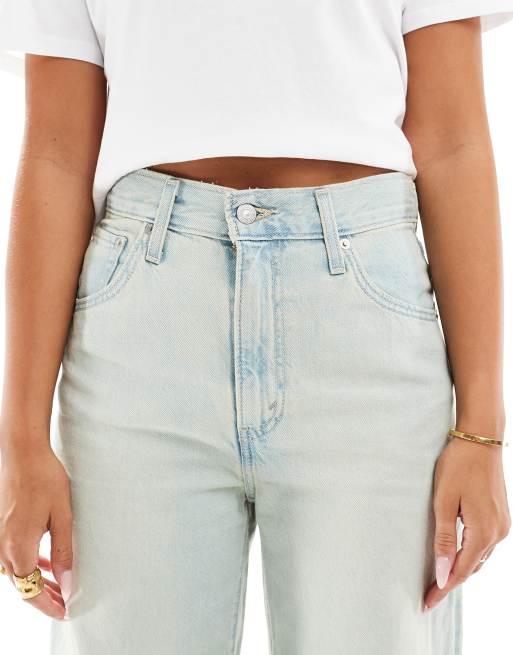 Levi's – Bardzo szerokie jasnoniebieskie jeansy z regulowaną talią , 5 z 5