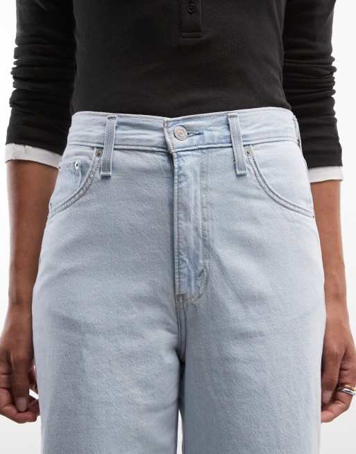 Levi's – Bardzo szerokie jasnoniebieskie jeansy z regulowaną talią, 5 z 5