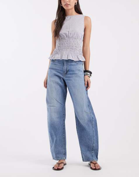 Levi's Barrel-Jeans mit Taillenzug in mittlerer Waschung - view 1