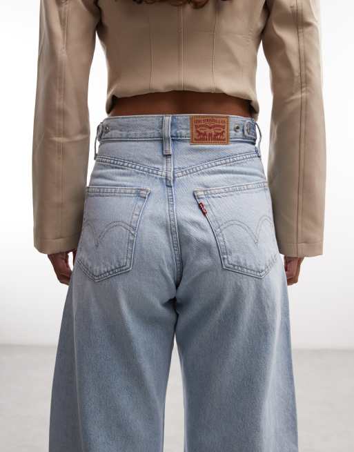 Levi's barreljeans met trekkoord in bleekwassing, 3 van 5