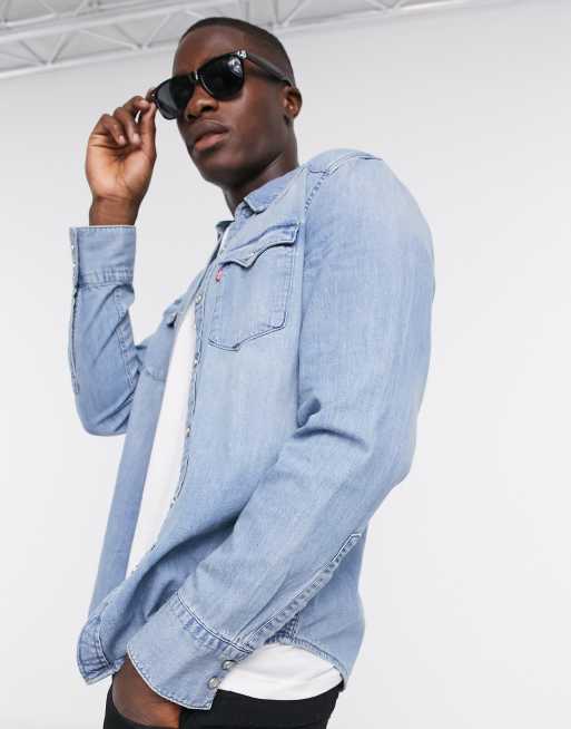 Levi's long sleeve clearance denim shirt