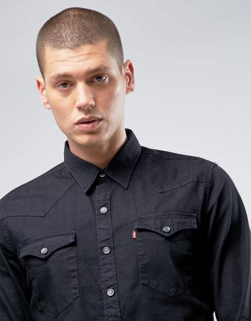 Levi's barstow western clearance shirt black