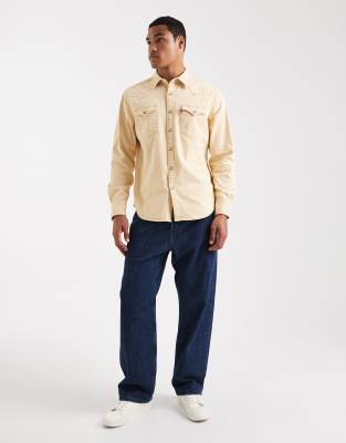 Levi's Barstow Western Standard Garment Dye Shirt In Neutral