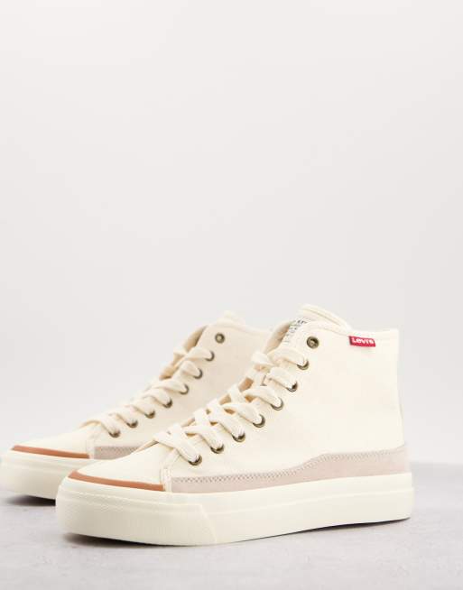 Levi's - Baskets à lacets en daim - Écru