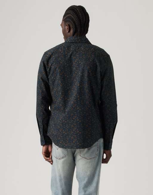 Levi's Battery housemark standaard overhemd in blauw, 2 van 4