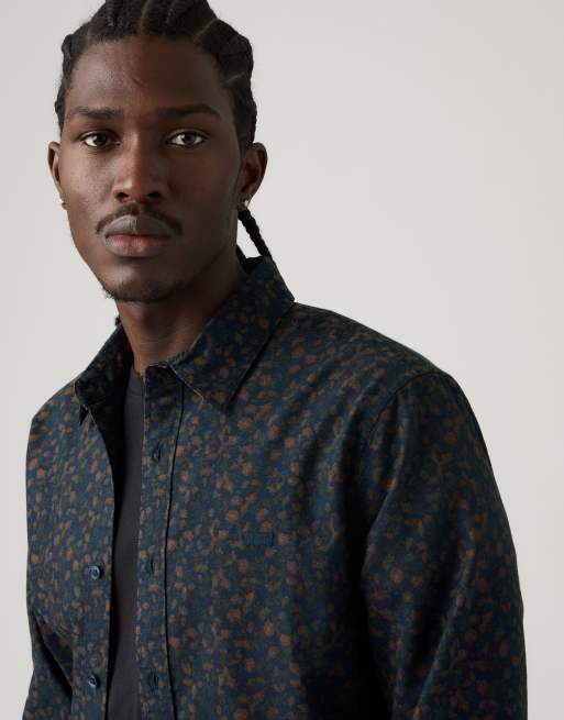 Levi's Battery housemark standaard overhemd in blauw, 3 van 4