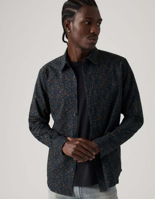 Levi's Battery housemark standaard overhemd in blauw, 4 van 4