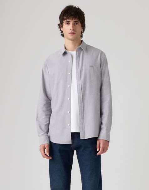 Levi's Battery housemark standaard overhemd in grijs - view 1