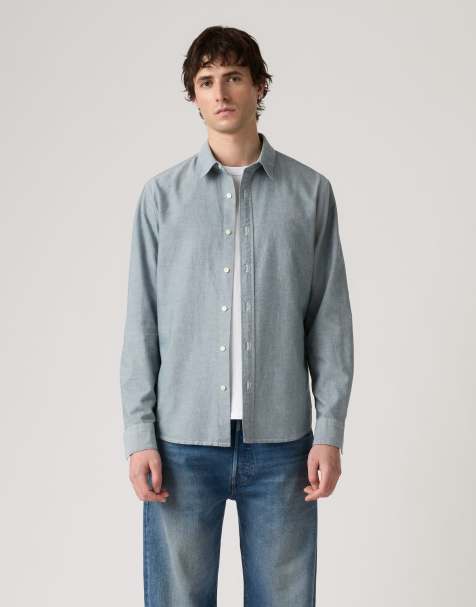Levi's Battery housemark standaard overhemd in groen - view 1