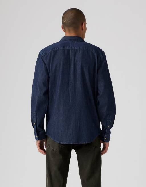 Levi's Battery housemark standard shirt in blue, 2 of 4
