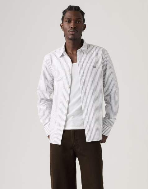 Levi's Battery housemark standard shirt in grey - view 1