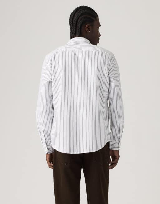 Levi's Battery housemark standard shirt in grey, 2 of 4