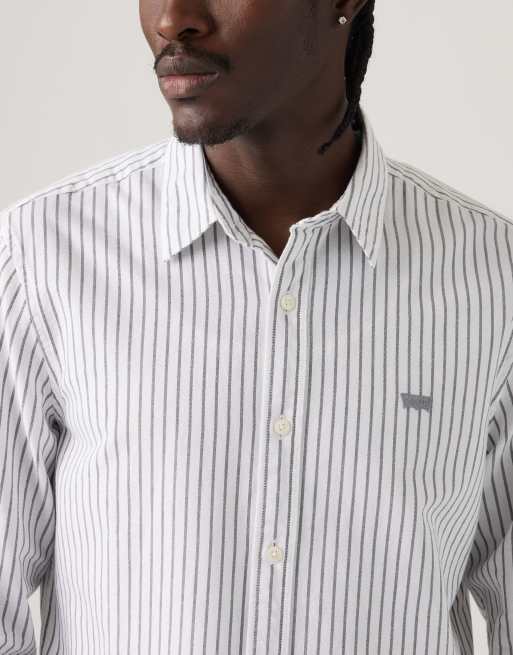 Levi's Battery housemark standard shirt in grey, 3 of 4