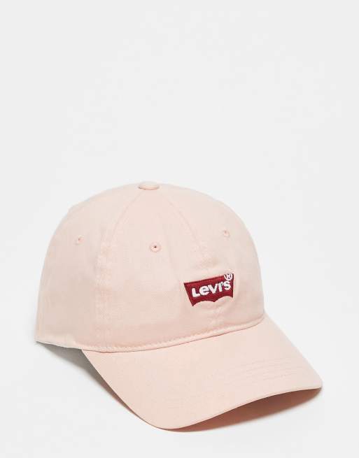 Levi's batwing logo baseball cap in pink | ASOS